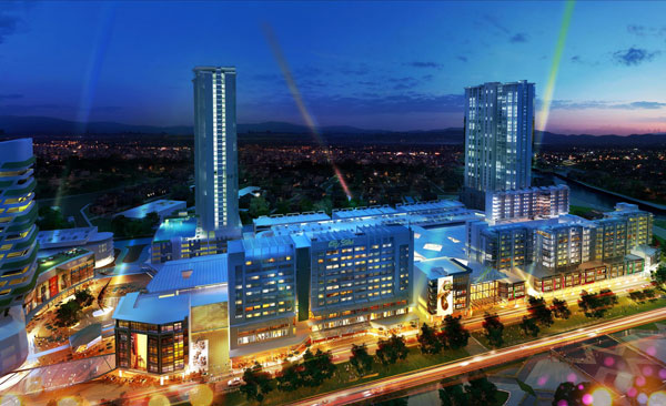 NEW PROJECT: An artist impression of the night aerial view of the Bintulu Paragon project 