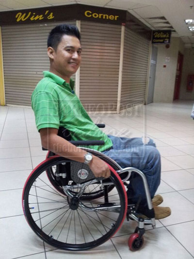 INSPIRATIONAL: Fariz aims to get a PhD in disability studies and publish a book to share his experience.