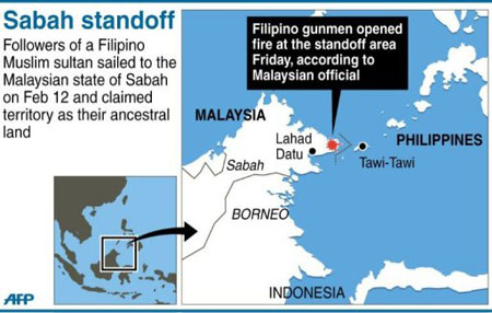 Lahad Datu standoff (AFP Graphic) 