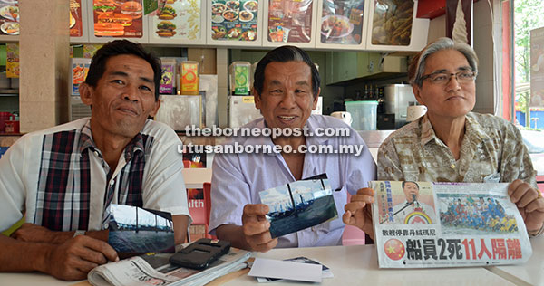 SELESAIKAN: (Dari kiri) Temrin, Ha dan Timbalan Pengerusi SFVA Wong Hung Teng pada sidang media di Sibu semalam.