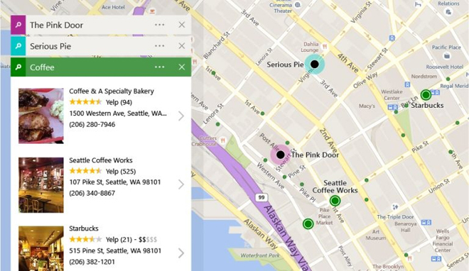 ing Maps offers nearby recommendations based on key words ("coffee" in this case). ©Microsoft/ Relaxnews