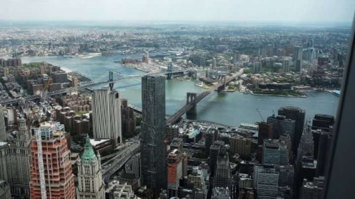 © Getty/AFP/File | The view of Manhattan and Brooklyn from One World Observatory on May 22, 2015 in New York City 