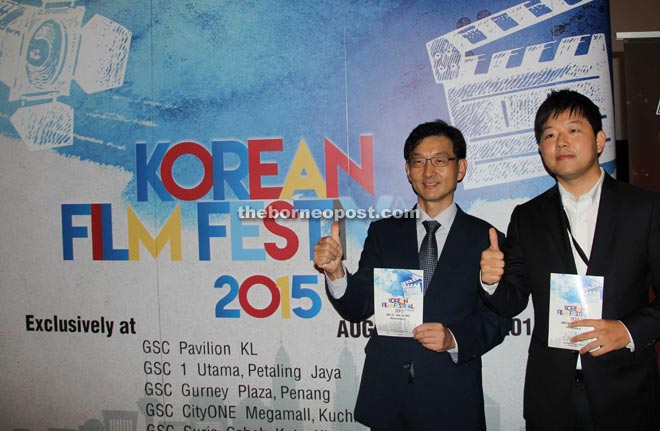  Yoon (left) and Seo launched the Korean Film Festival 2015 yesterday.