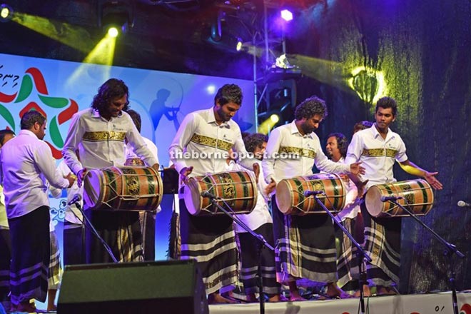 A file photo of Harubee from Maldives performing at the RWMF.