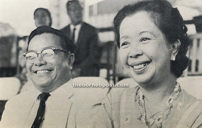 Tan Sri Ong Kee Hui and wife.