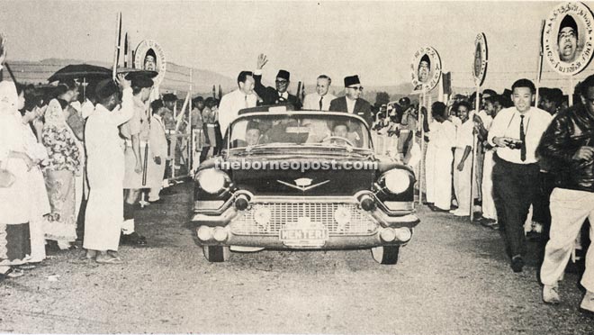 (From left) Lee Kuan Yew, Abdul Rahman, Tun Tan Siew Win and Tun Abdul Razak returning from their London talks on Malaysia.