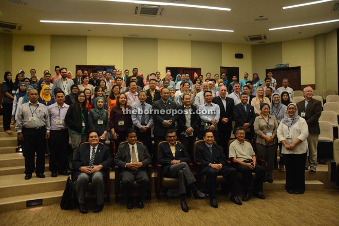 Sam (seated third left) and Ismail (seated second left) with speakers and participants of the BoBW Conference 2015. 