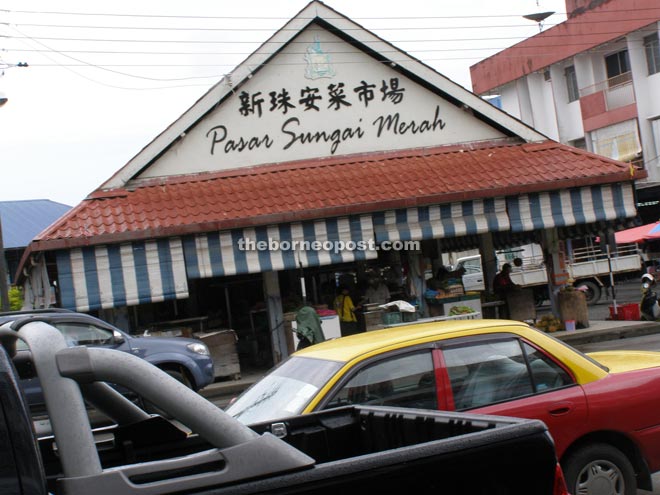 File photo of Sungai Merah Market.