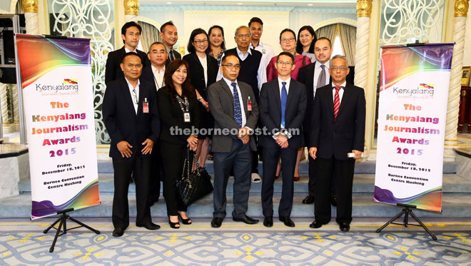 Adenan with the organising committee and representatives of the main sponsors after the courtesy call.  