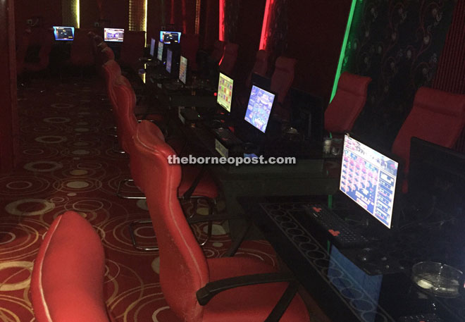 Computers believed used for online gambling in the club.