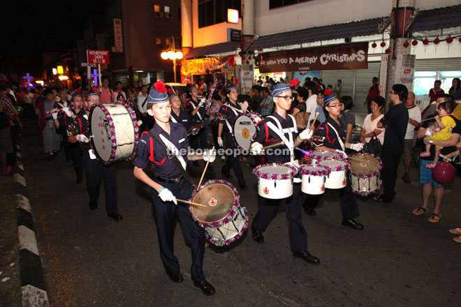 File photo of Boys’ Brigade Band during last year’s parade.