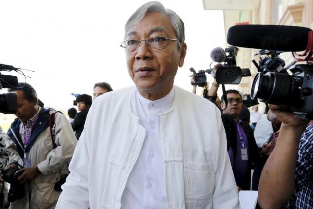 Central executive committee member of the National League for Democracy U Htin Kyaw arrives for the opening of the new parliament in Naypyitaw February 1, 2016. REUTERS/Soe Zeya Tun/Files