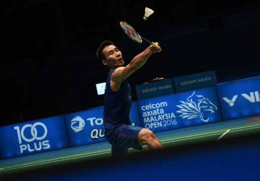 Malaysia's Lee Chong Wei reached the semi-finals of the 2016 Malaysia Open on April 8, 2016 -AFP