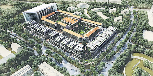 An artist’s impression of Tamarind Square, one of the projects under Vivacom’s purview. 