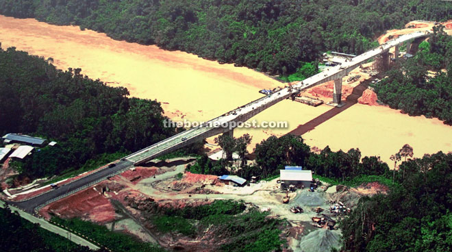 The first component of the project, the Batang Baleh bridge, was completed last December. 