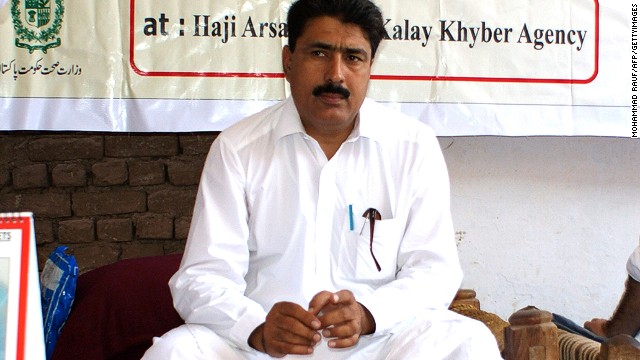 This photograph taken on July 22, 2010, shows Pakistani surgeon Shakeel Afridi, who was working for CIA to help find Osama bin Laden, attending a malaria control campaign in Khyber tribal district.