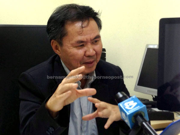 Dr Fredolin during an interview with Bernama. — Bernama photo