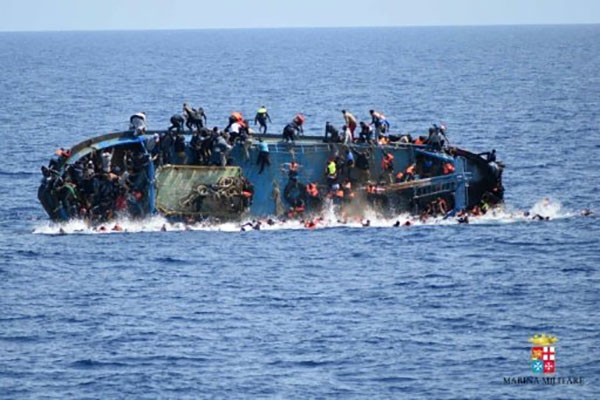 MARINA MILITARE/AFP/File | The latest sinking comes only a day after two crowded boats capsized off Libya, leaving more than 100 feared dead 