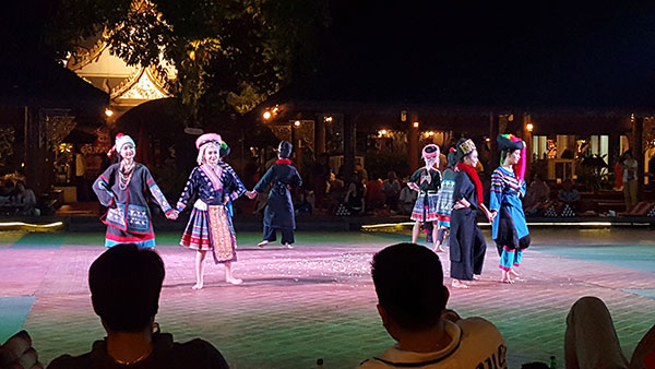 A cultural performance at one of Northern Thailand’s cultural centres in Chiang Mai.
