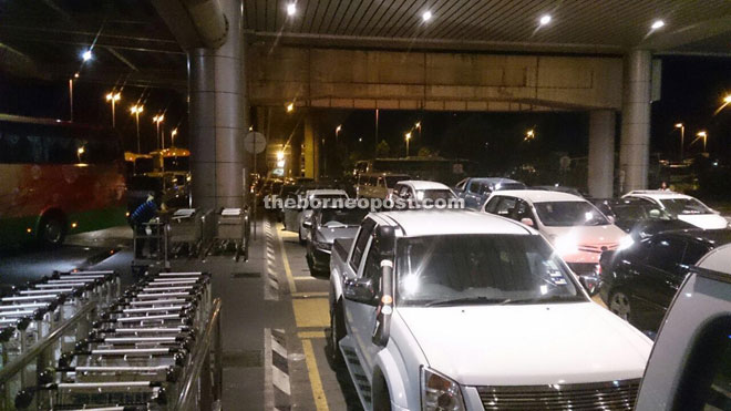 Pictures forwarded by Grace showing the traffic congestion at the airport.