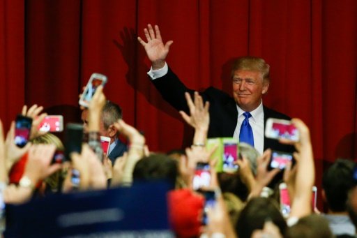Republican presidential candidate Donald Trump, pictured on May 19, 2016, will hold a rally in Anaheim, California by Ivan Couronne | AFP photo