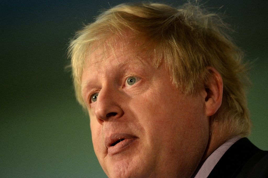 Boris Johnson said the last two thousand years of European history had featured repeated efforts to bring the continent together under a single government, emulating the Roman empire. Photo by AFP