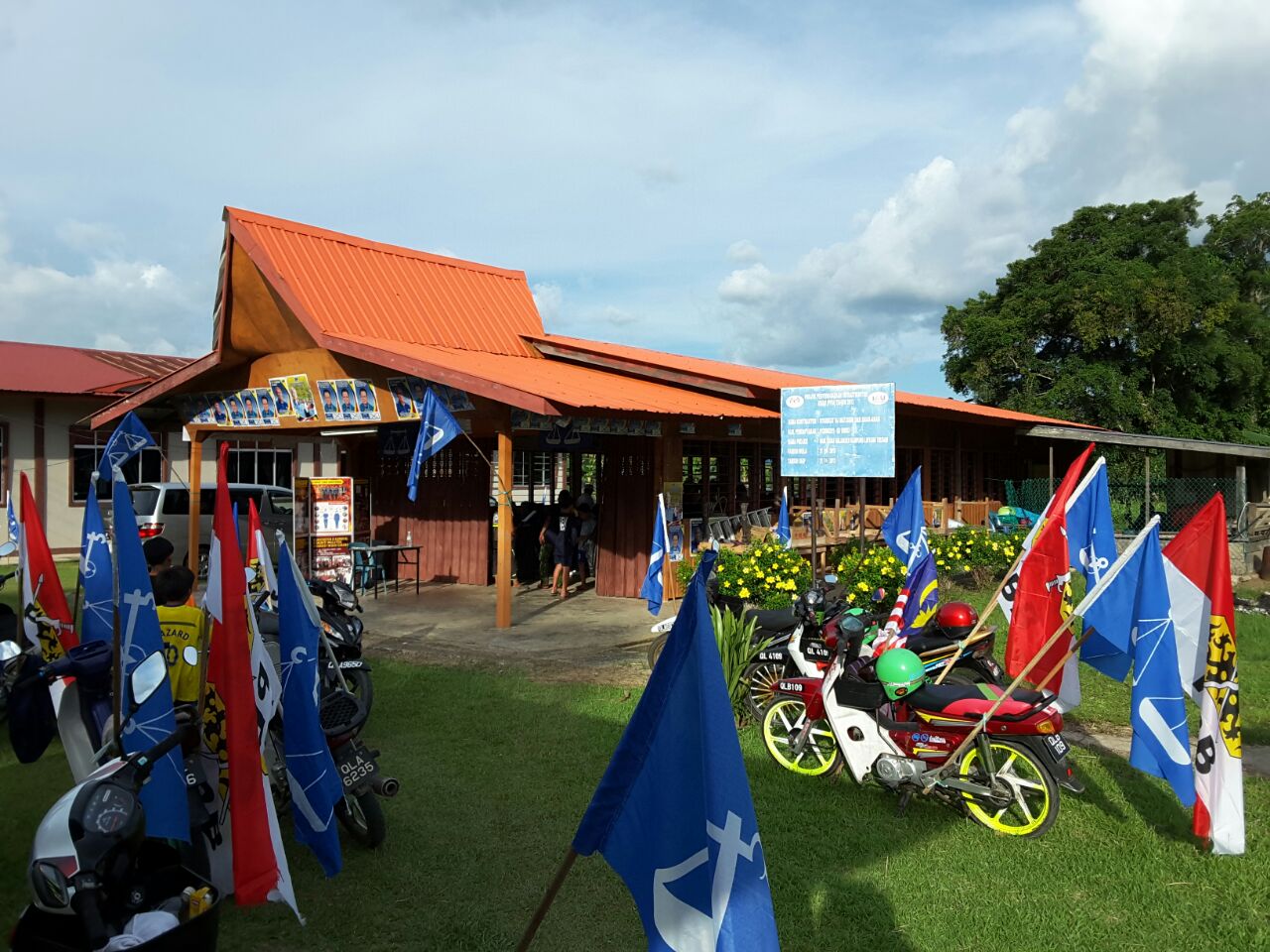 The scene at Kampung Long Litong, Trusan Laut in Ba Kelalan constituency.