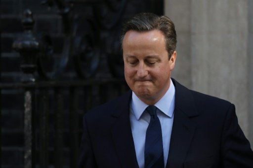 In an emotional statement outside Downing Street, Prime Minister David Cameron said he would resign to make way for a new leader, with The Sun reporting Cameron told an aide: "Why should I do all the hard shit?" by Katherine Haddon, Dario THUBURN | AFP photo