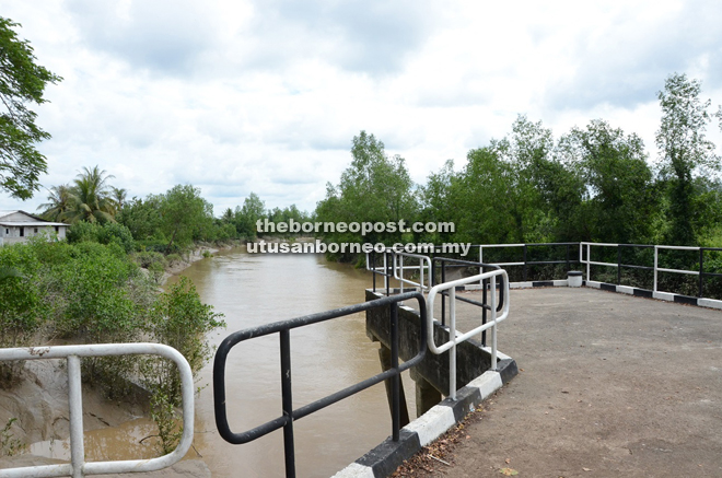 Debak jetty along Debak River.