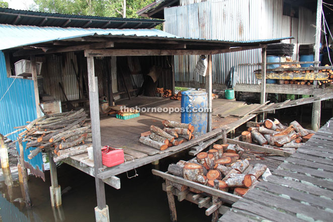 One of the traditional Ikan Tahai smokehouses in Kampung Punang.