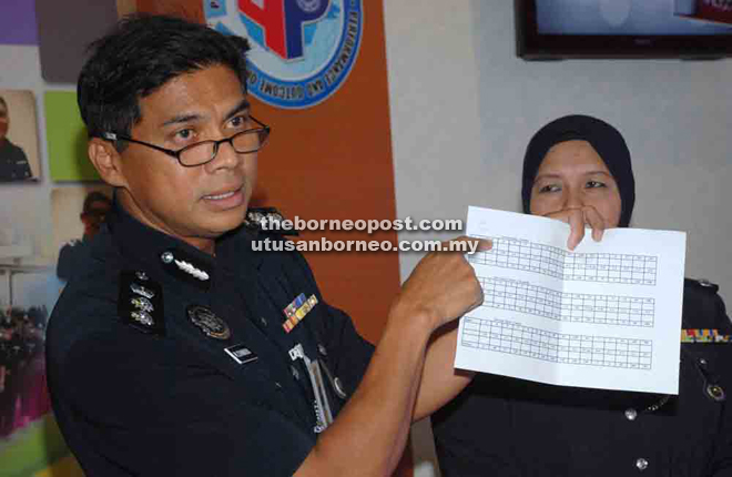 Chandra showing the gambling paper used for the Euro 2016 competition.