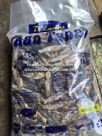 ‘Ikan tahai’ – the iconic product of Lawas. 