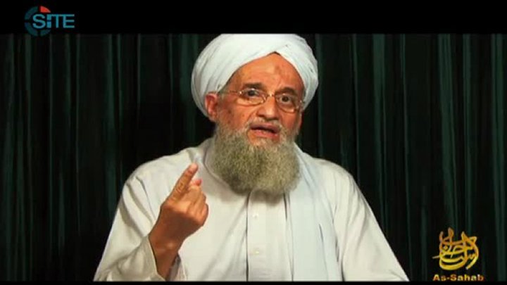 A screen grab of al Qaeda leader Ayman al-Zawahiri from October 2012.