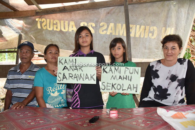 Shepherd (right) with Kuin, Mintin and their two daughters — Isabela (centre) and Ica.