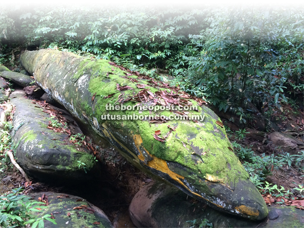 The Nabau stone, located some 3km from Engkilili bazaar.