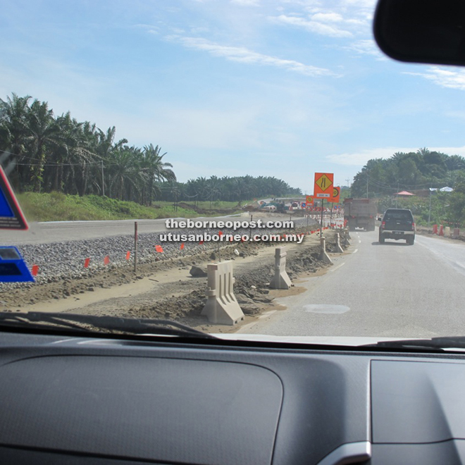 Bintulu-Miri road is being expanded as it forms part of the Pan-Borneo Highway.