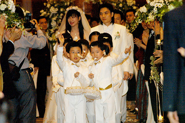 Chung and Beh walk down the aisle 10 years ago.  — Photos courtesy of Jessie Chung