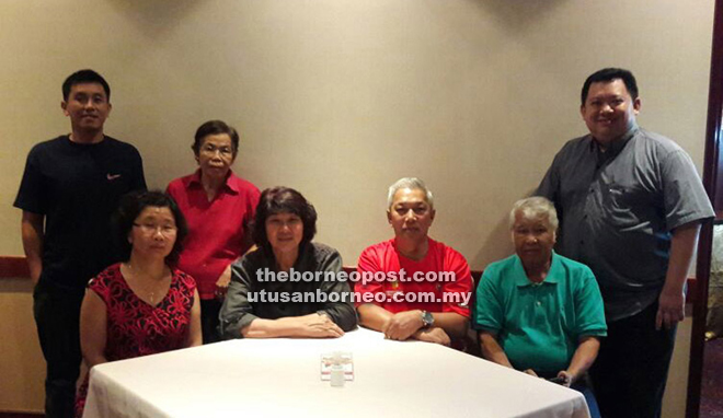 Law (seated from second right), Ting (seated from second left) and members of Malaysian Diabetes Association Miri branch.