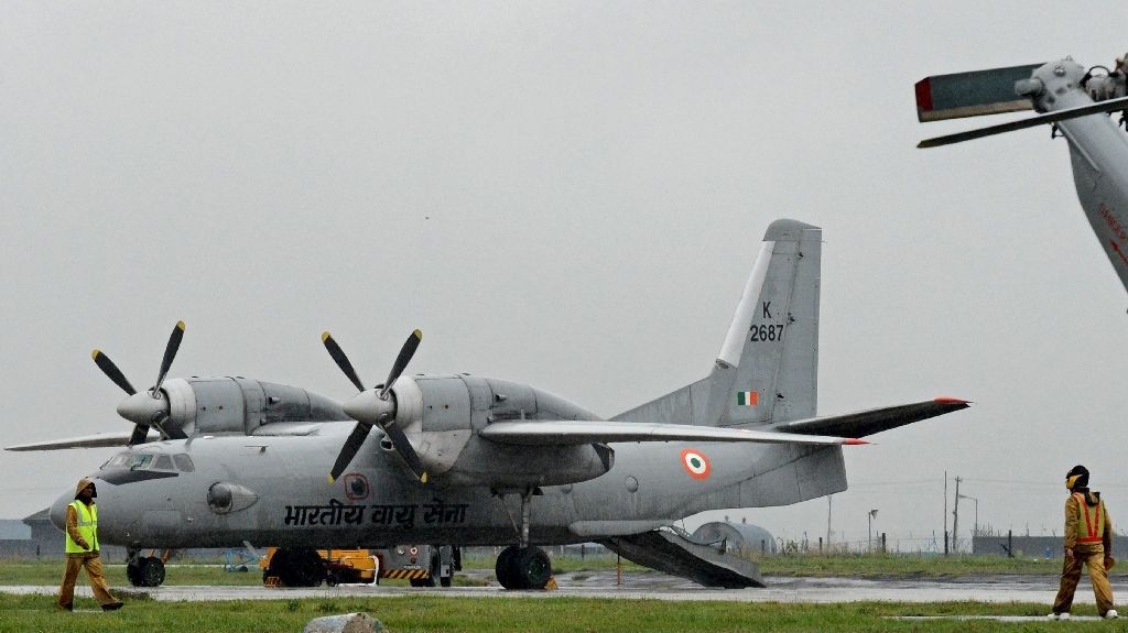 A search operation is under way after an Indian Air Force plane carrying 29 people went missing on its way to Port Blair. Photo by AFP