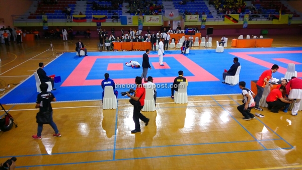 Sabah's Yunesh Vickneswaran was knocked out during the first bronze medal bout, leaving Perak to walk away with the medal in the Male Individual Kumite -75kg