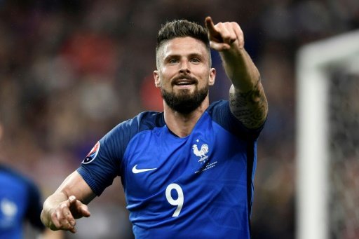 "We scored five goals, we are very satisfied but Iceland never gave up. They fought with valour, they were very determined," said France forward Olivier Giroud. Photo by AFP