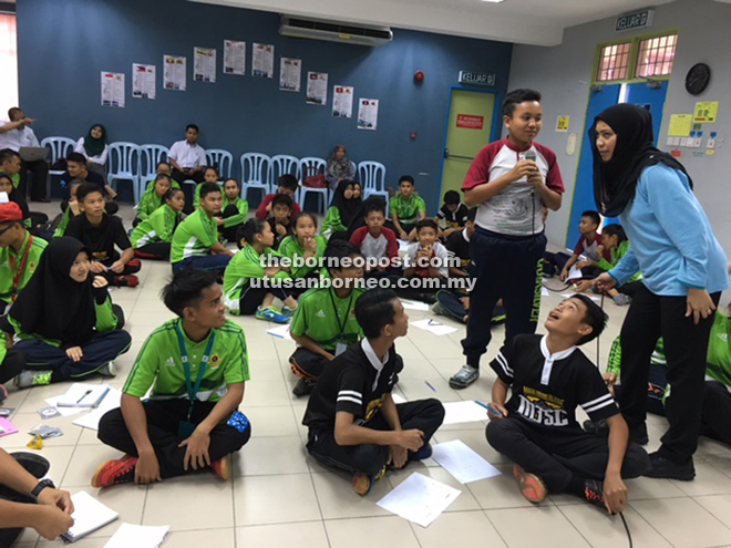 Students participating in an intensive learning session at MRSM Mukah.