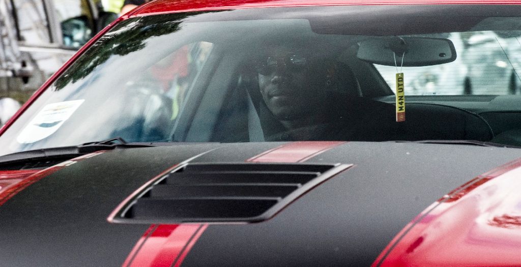 French footballer Paul Pogba arrived at Manchester United's training ground to complete his record-breaking transfer. Photo by AFP