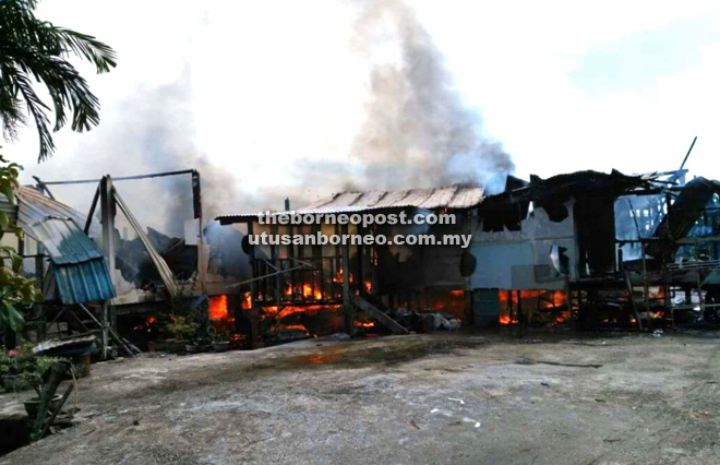 The fire spread quickly throughout the longhouse before firefighters arrived.