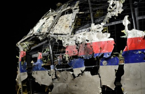 Aviation experts recreated the wrecked cockipt of Malaysia Airlines flight MH17 as part of the Dutch investigation into the downing of the Boeing 777 over Ukraine in 2014 -AFP photo