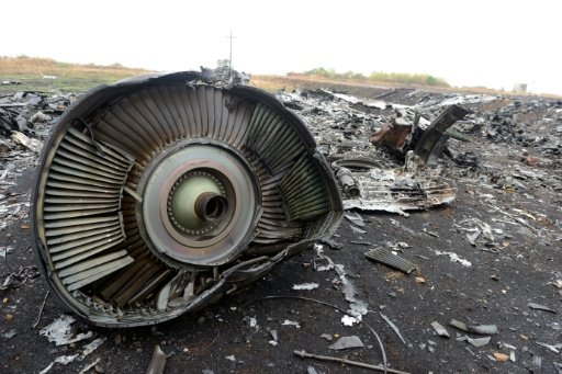 The crash site of Malaysia Airlines Flight MH17 near the village of Hrabove (Grabovo), east Ukraine in September 2014.-AFP Photo