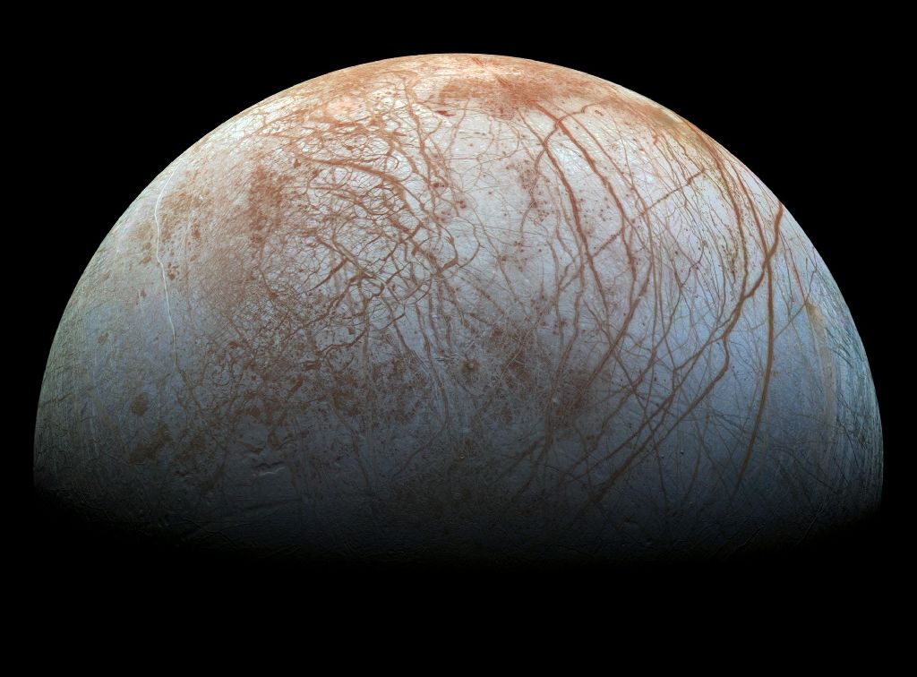 Many experts believe Jupiter's icy moon Europa could contain a subsurface ocean, even possibly some form of life. AFP Photo