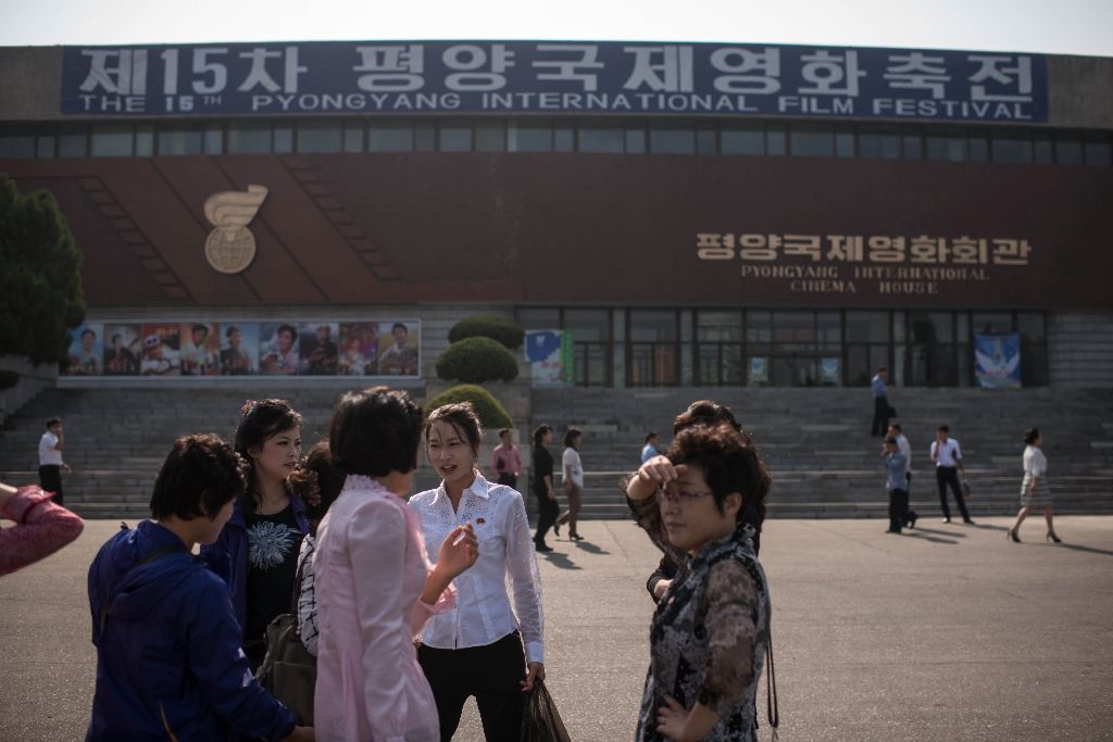 Some 60 films from 20 countries were shown at this year's Pyongyang International Film Festival. AFP Photo