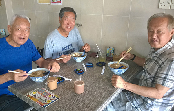 (From left) Willie, Norman and Yaw Khoon.