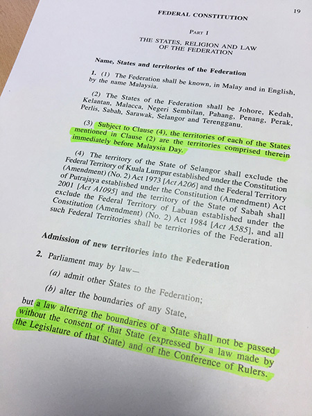 The crucial Article 1(3) and 2 of the Federal Constitution (as at 1.11.2010)